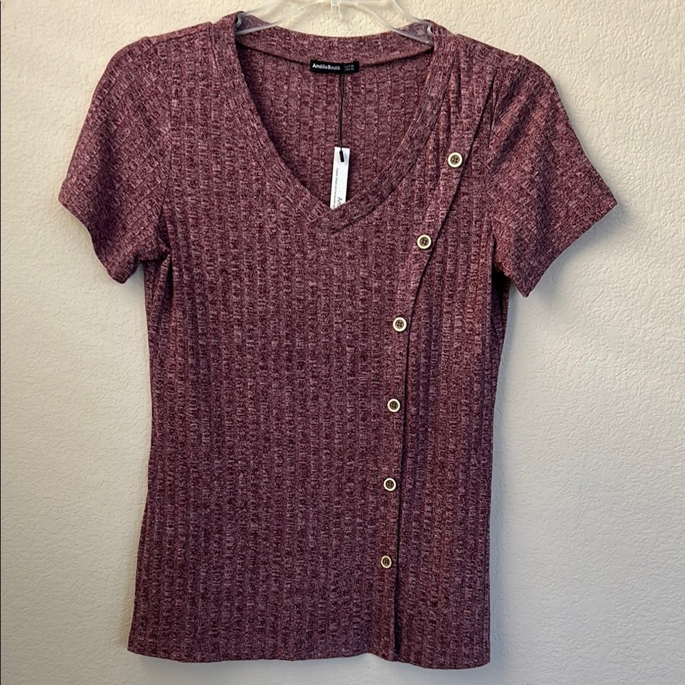Amélie Boutik  Buttoned Fitted Blouse women’s size XL